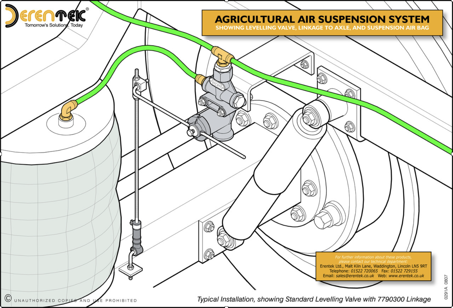 Height control valve diagram
