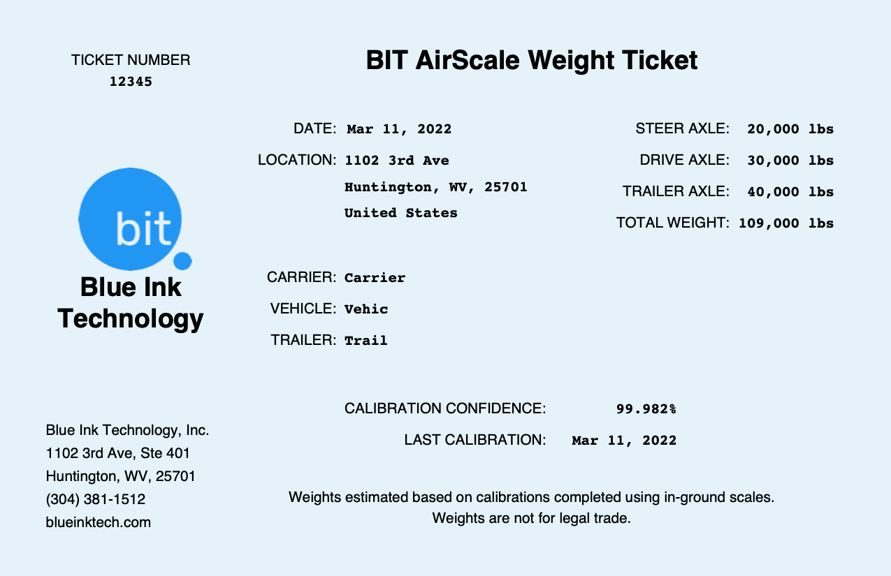 air scale weigh ticket alternative to cat scale near me