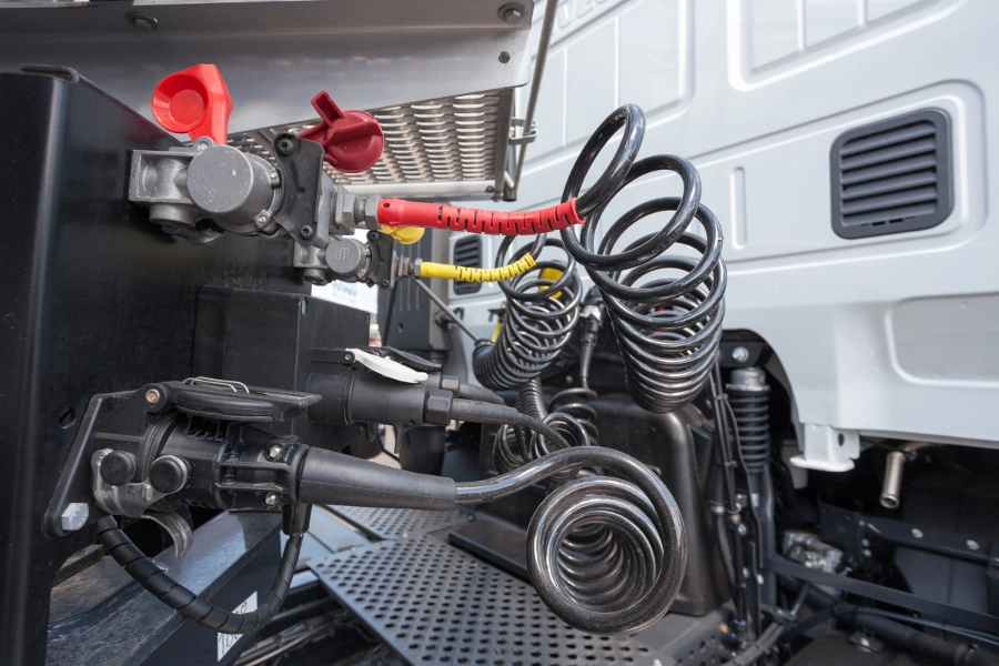 air lines on a truck